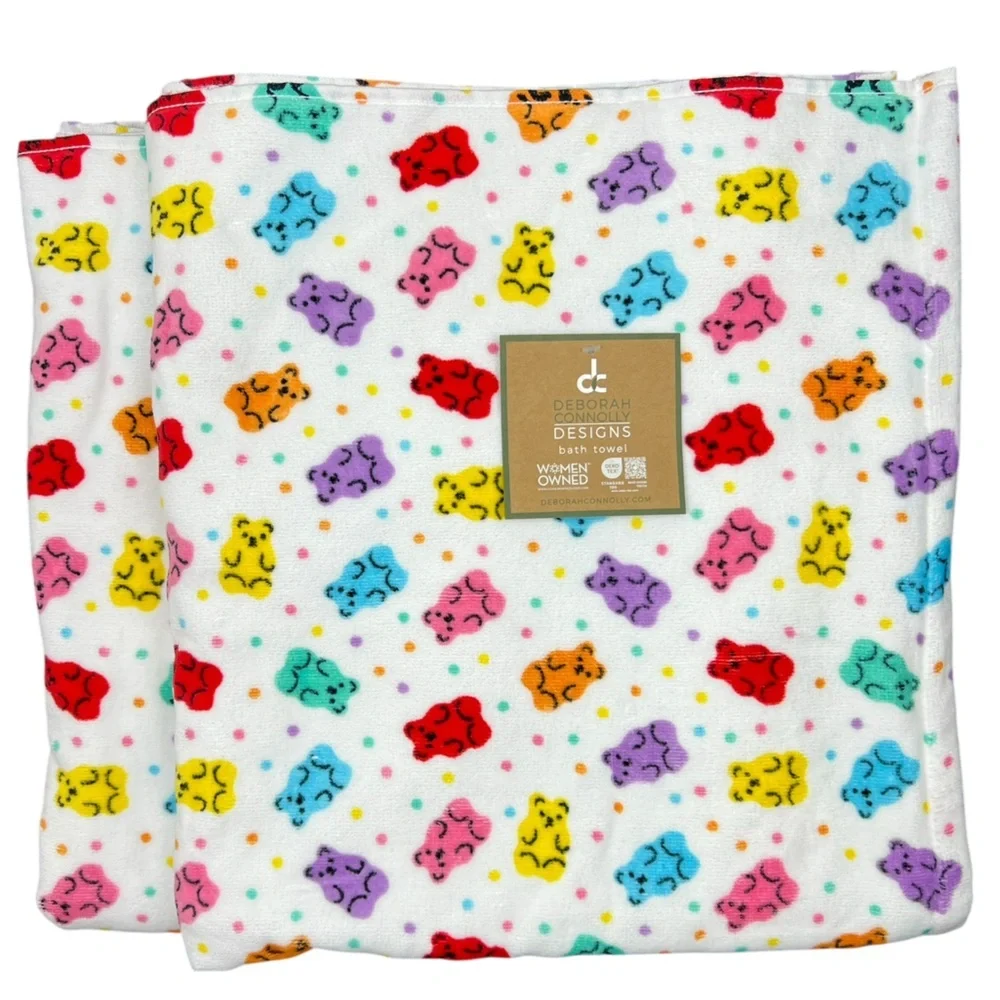 Deborah Connolly  - ‘Gummy Bears’ bath towel set. NWT.
